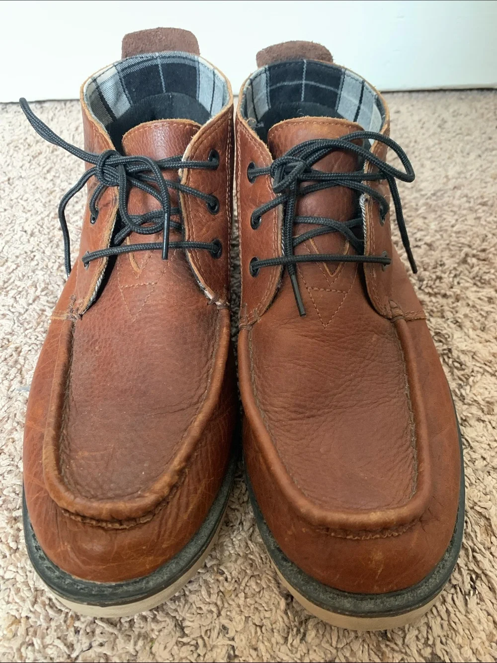 Toms Brown Leather Chukka Boots Men’s Size 10